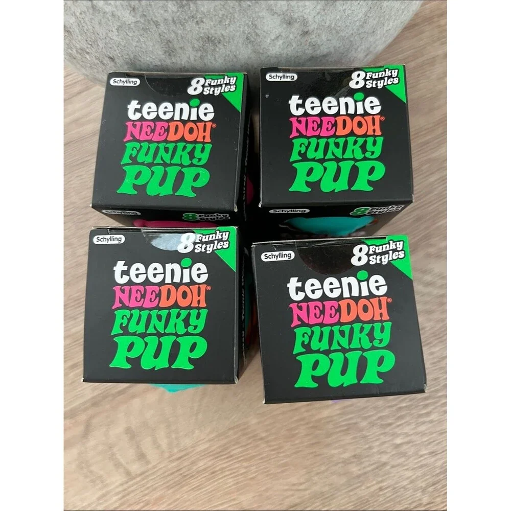 Needoh Teenie  Funky Pup Squishy Sensory Toy – New in Box